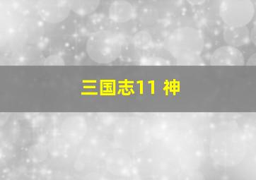 三国志11 神